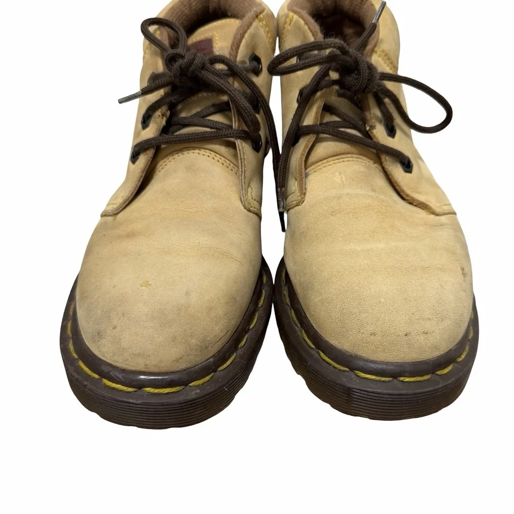 Vintage Dr Martens 8057 Boots‎ Mens UK 4 US 5 Tan Leather Chukka Made In England